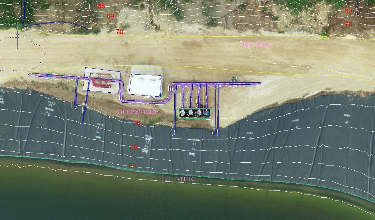 שרטוט AutoCAD מאגר נוסף